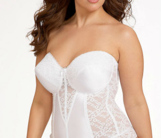 Plus Size Strapless Bustier