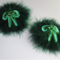 Glitter Cowboy Capes Feather Pasties