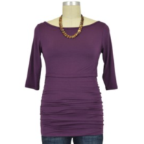 Baju Mama Audrey 3/4 Sleeve Boatneck Nursing Top