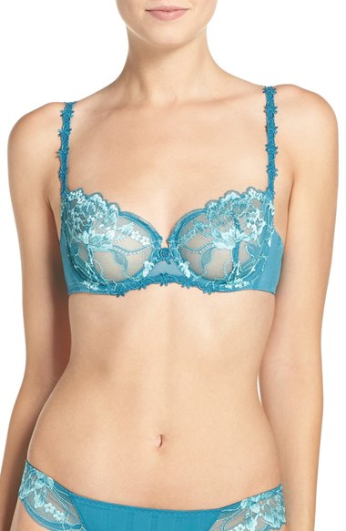 blue lingerie