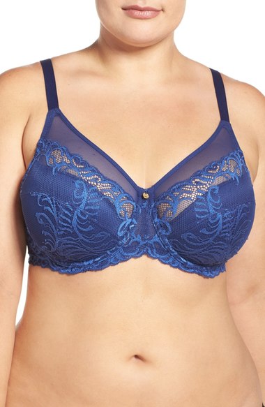 blue lingerie