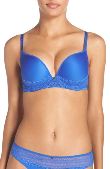 blue lingerie