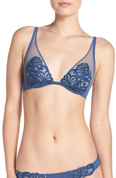 blue lingerie