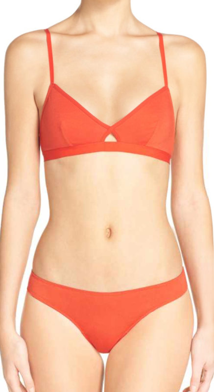 orange bra sets