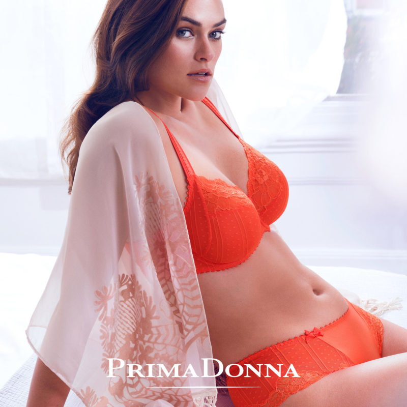 orange bra sets