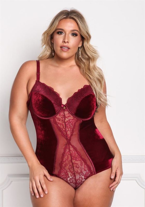 red velvet lingerie