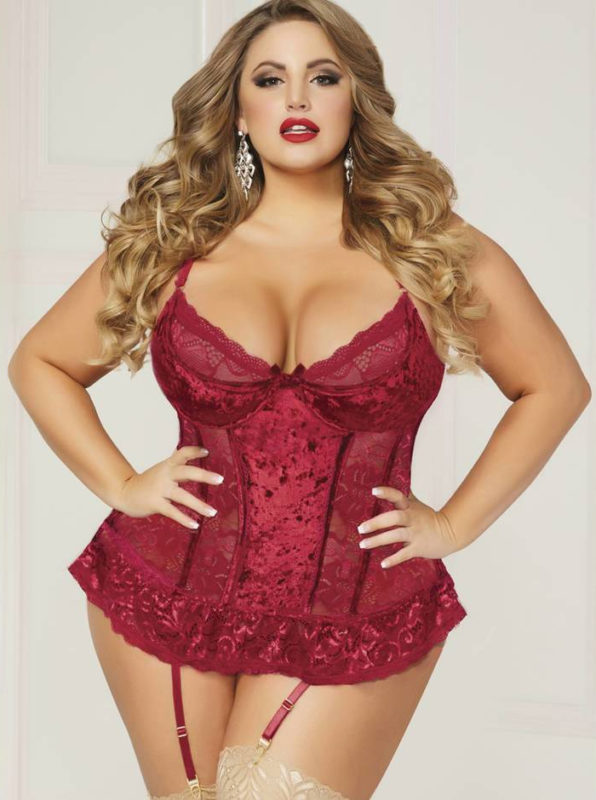 red velvet lingerie