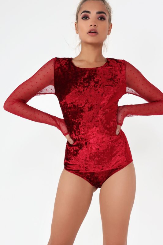 red velvet lingerie
