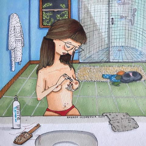 nipple hairs