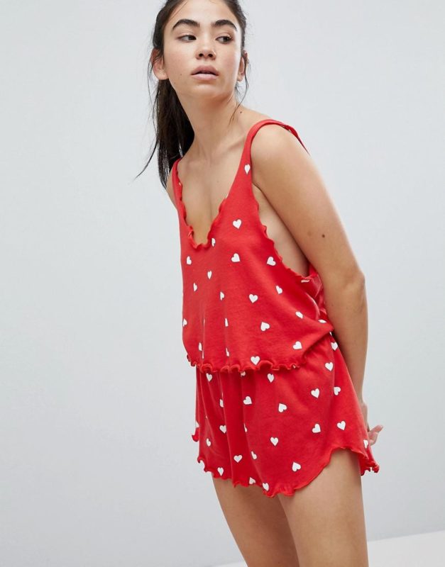 heart-themed lingerie