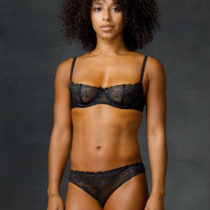 black bra