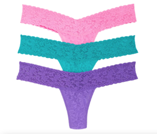 Hanky Panky Assorted 3-Pack Low Rise Fashion Thongs