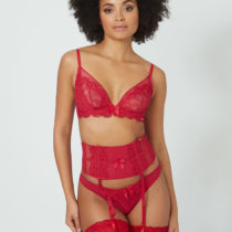 red garter belt sets