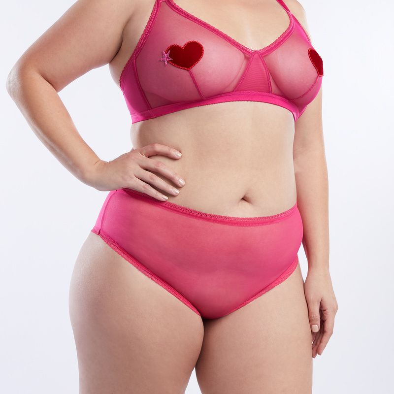 heart-themed lingerie