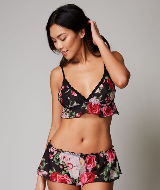 floral lingerie