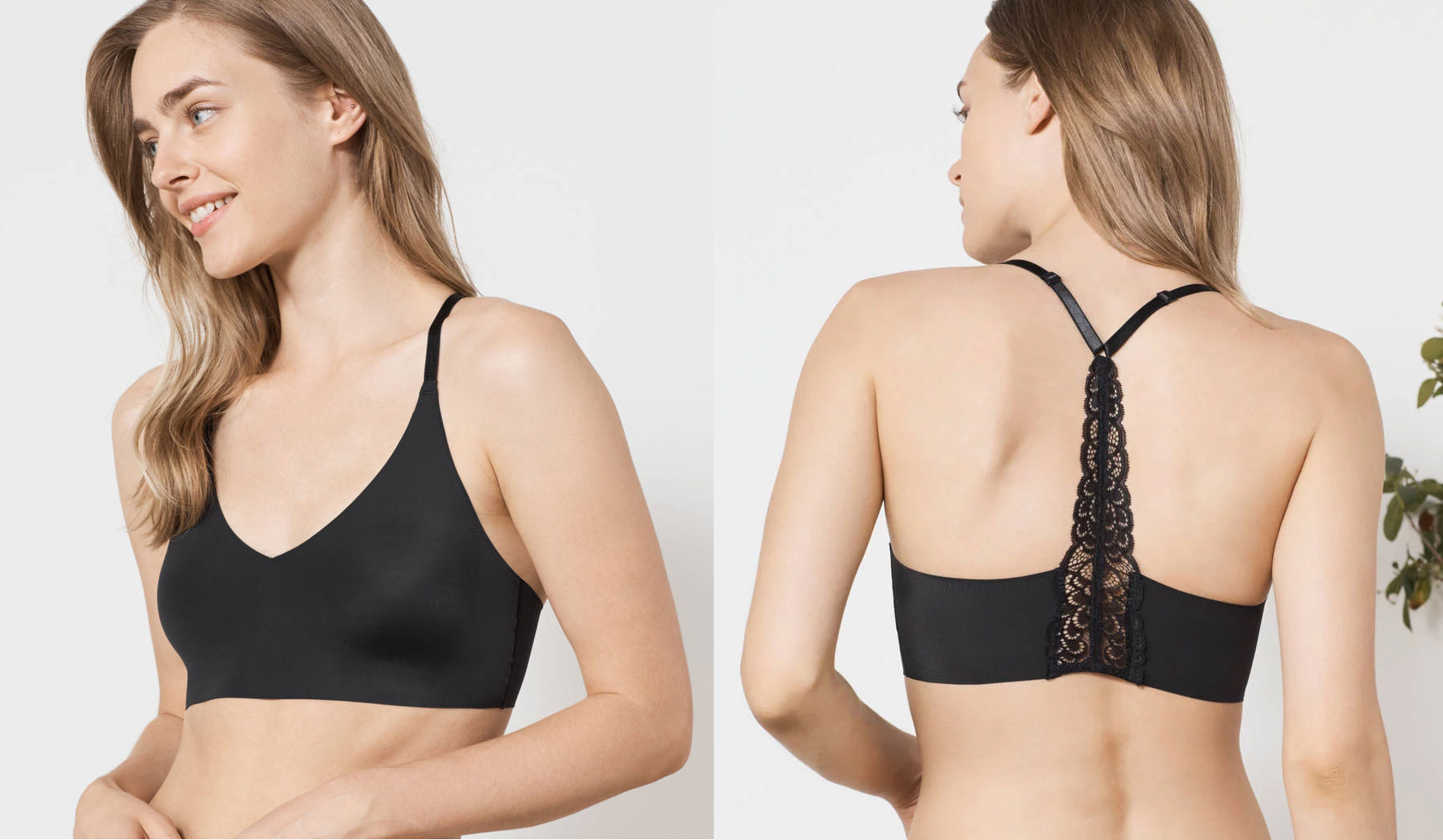 racerback and T-back bras