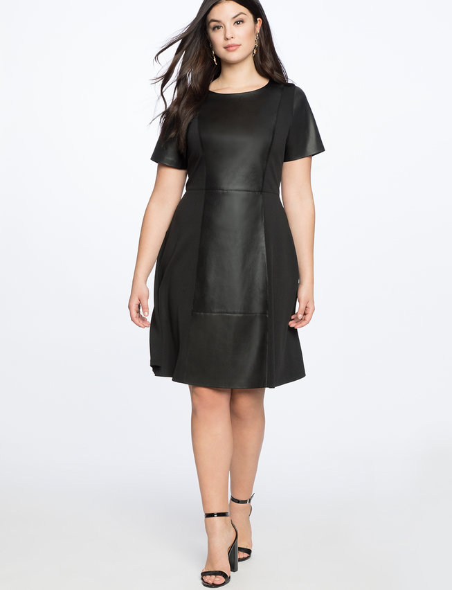faux leather dress