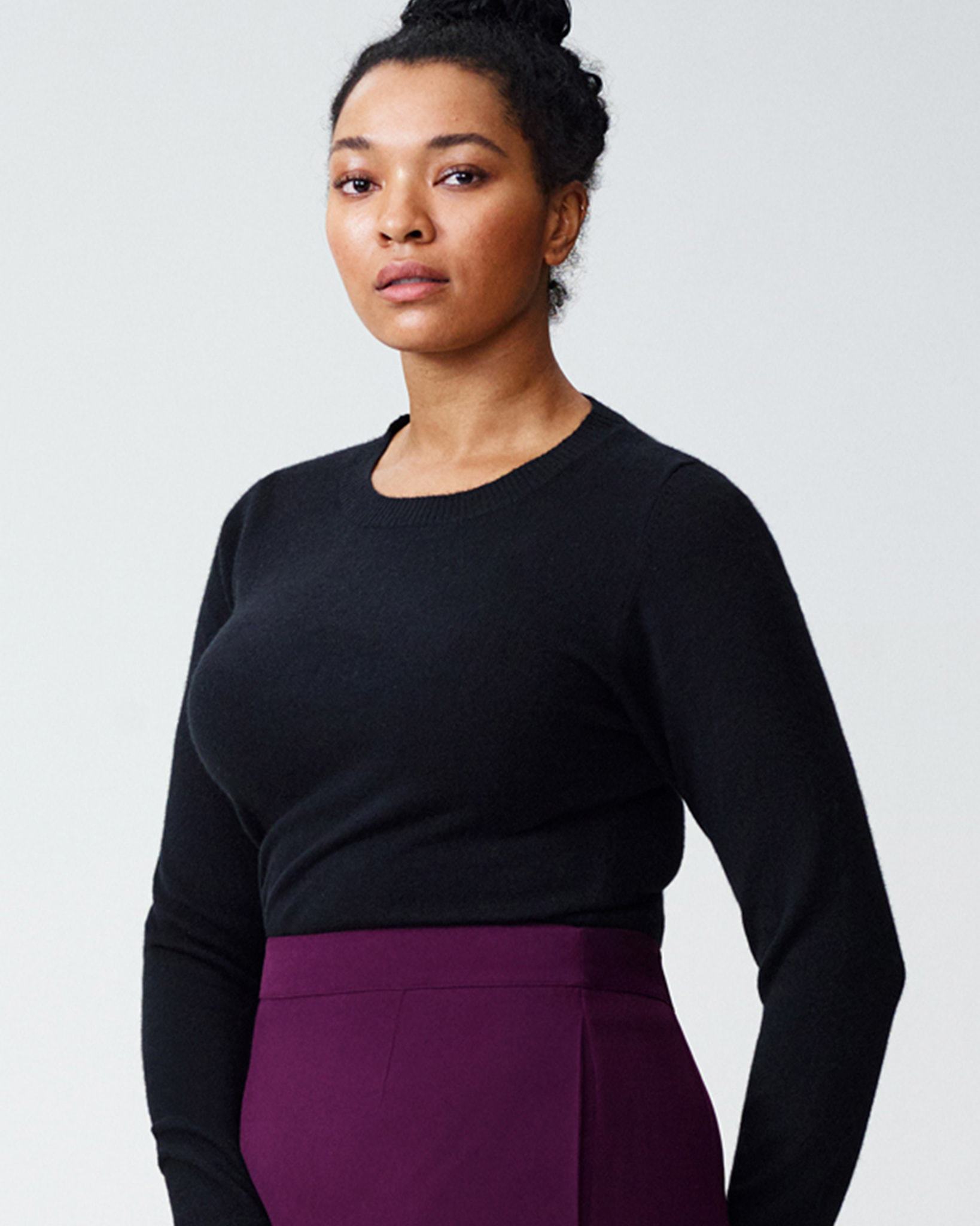 plus-size cashmere sweater