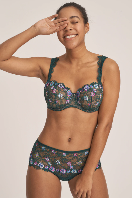 embroidered bras