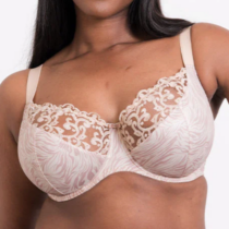 Flirtelle Swirl Balcony Bra Zebra Print